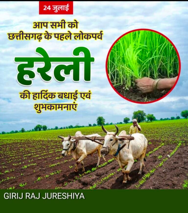 📜 छत्तीसगढ़ में हरेली पर्व की धूमधाम | परंपरा, खेती और हरियाली का उत्सव 🌿
